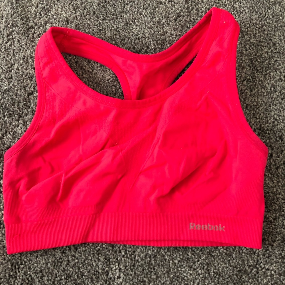 Hot Pink Reebok Sports Bra
